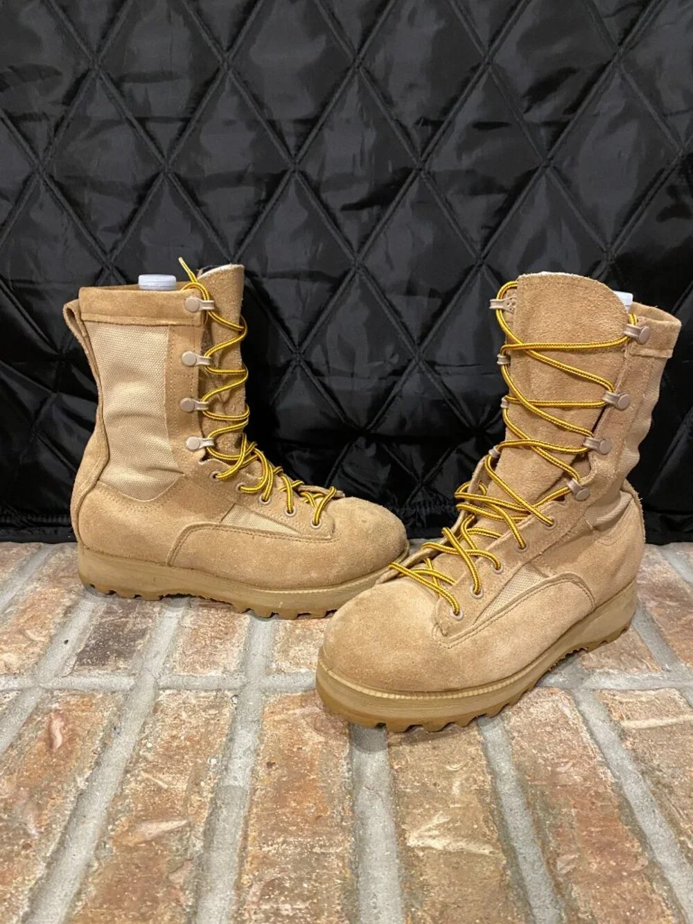 Belleville Gore-Tex Flight Combat Boots Mens 5 XW Vibram USA Military Desert Tan